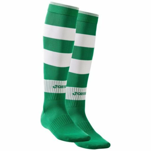 Joma Zebra Football Socks – Green/White (Adult)