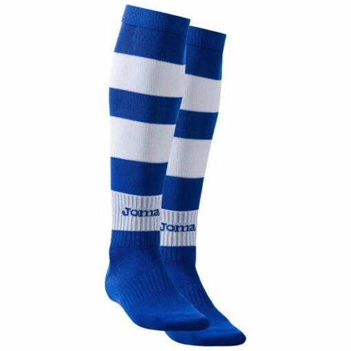 Joma Zebra Football Socks – Blue/White (Adult)